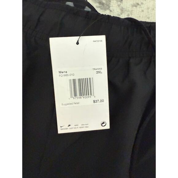 Men's Nike BYU Dri-Fit Black Athletic Shorts Team Issued 3XL New With Tag - Picture 4 of 4